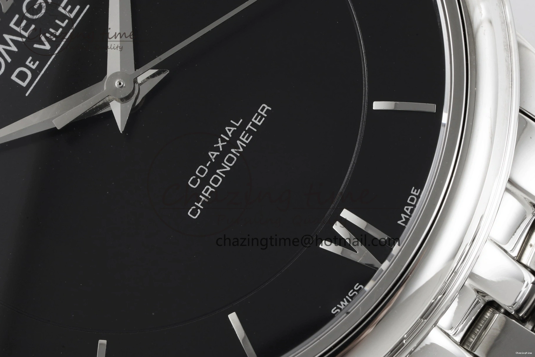 0502 De Ville SS TWF 1:1 Best Edition Black Dial on SS Bracelet MIYOTA Unisex 7835